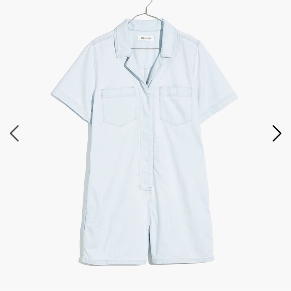 Madewell Denim Relaxed Coverall Romper